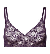 Ruby Geometric Lace Soft Cup Bra | Amethyst 70852-2431